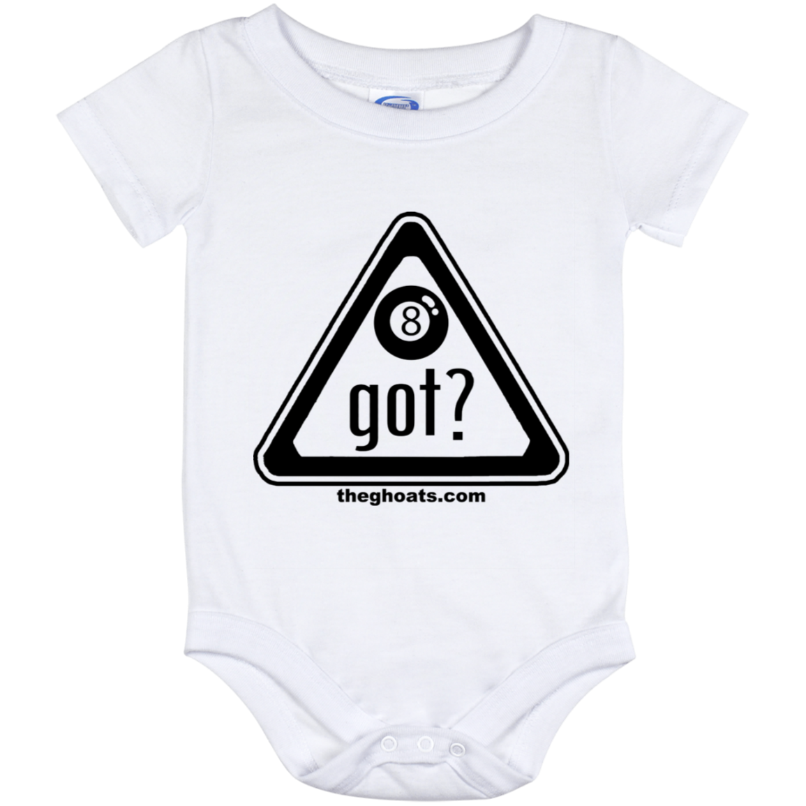The GHOATS Custom Design. #40 Got Game? / Guess Not. Baby Onesie 12 Month