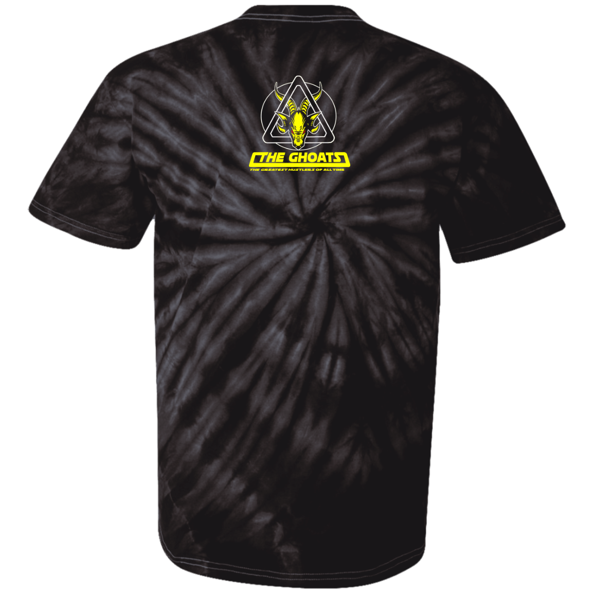 The GHOATS Custom Design. # 39 The Dark Side of Hustling. 100% Cotton Tie Dye T-Shirt