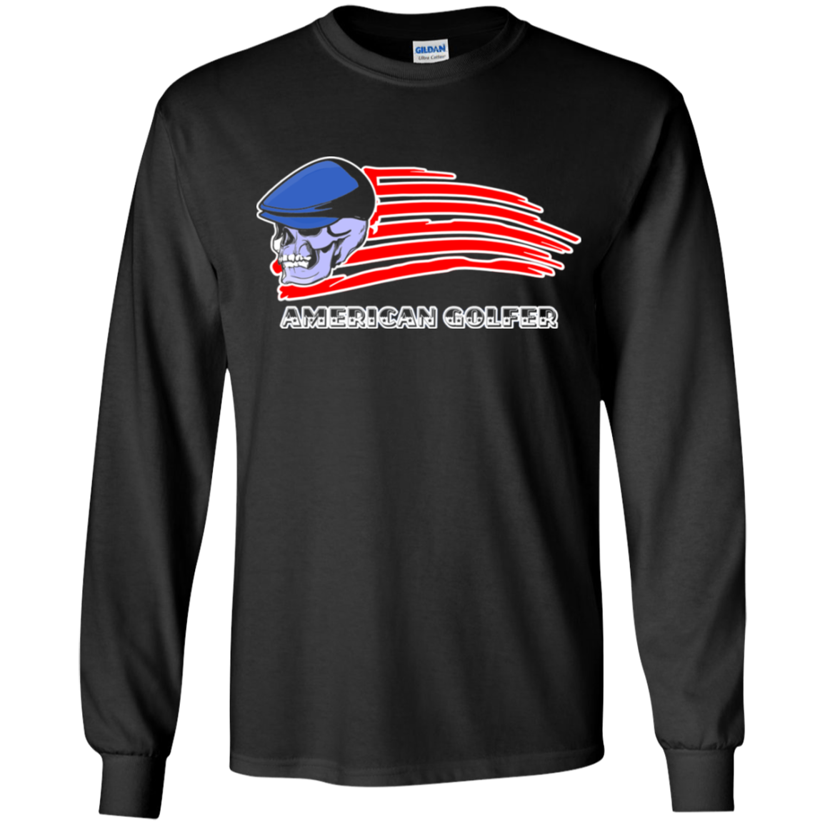 OPG Custom Design #12. Golf America. Male Edition. Youth Long Sleeve T-Shirt