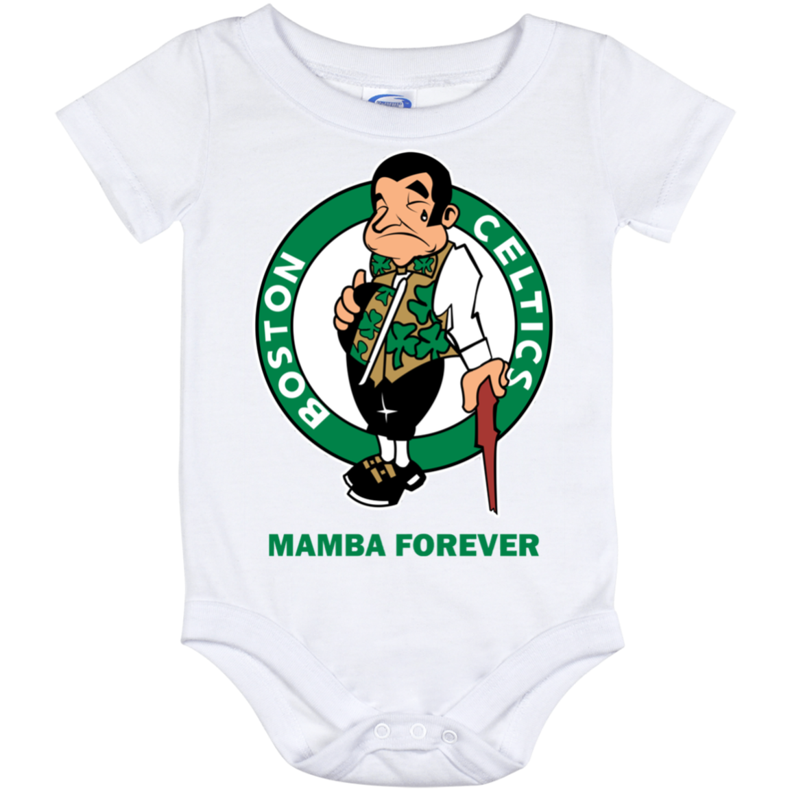 ArtichokeUSA Custom Design. RIP Kobe. Mamba Forever. Celtics / Lakers Fan Art Tribute. Baby Onesie 12 Month