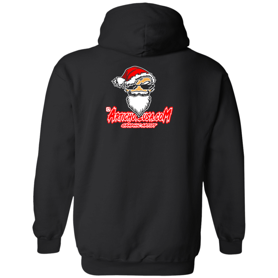 ArtichokeUSA Custom Design. Merry Kiss My Ass. Pullover Hoodie