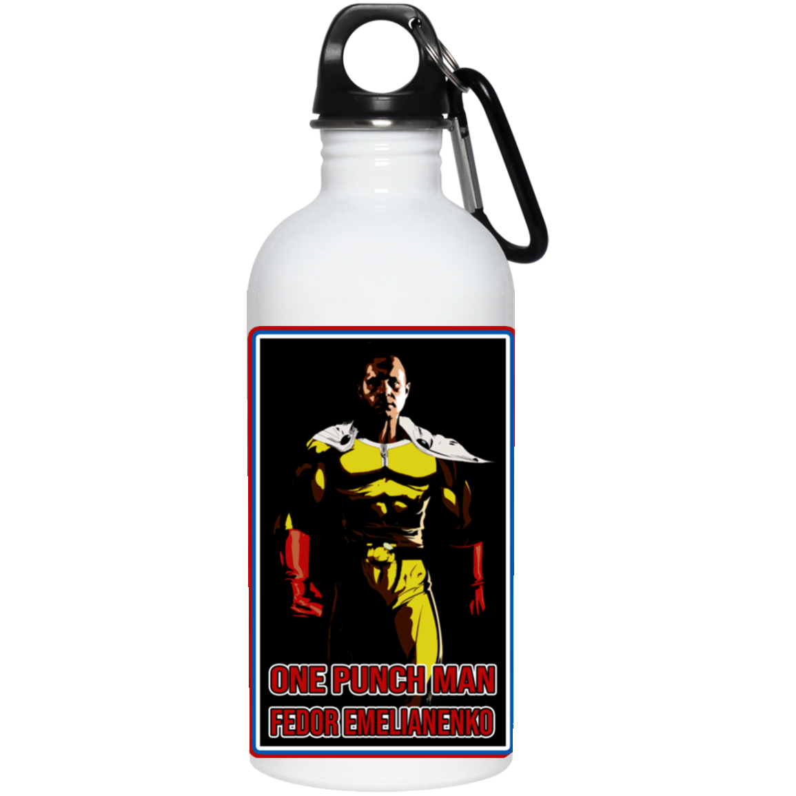 ArtichokeUSA Custom Design. One Punch Fedor. Fedor Emelianenko/One Punch Man Fan Art. 20 oz. Stainless Steel Water Bottle
