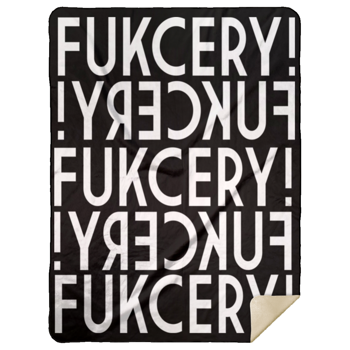 ArtichokeUSA Custom Design. FUKCERY. The New Bullshit. Premium Mink Sherpa Blanket 60x80