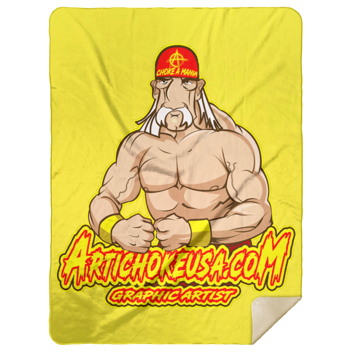 ArtichokeUSA Character and Font Design. Let’s Create Your Own Design Today. Fan Art. The Hulkster. Premium Mink Sherpa Blanket 60x80