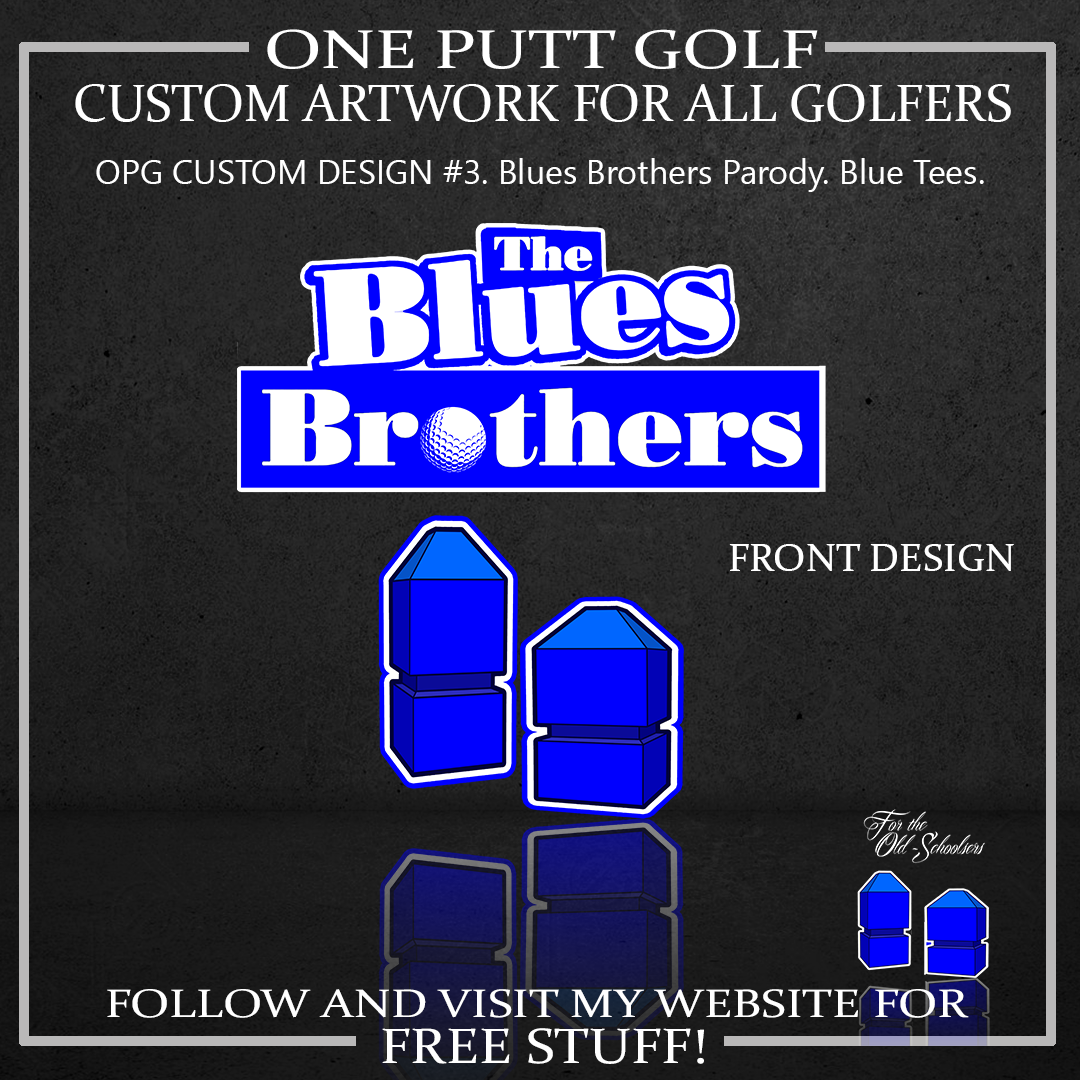 ZZZ#03 OPG Custom Design. Blues Bruthas Blue Tee Parody. Fan Art.