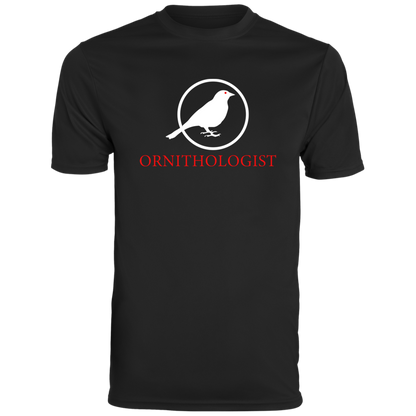 OPG Custom Design # 24. Ornithologist. A person who studies or is an expert on birds. Men's Moisture-Wicking Tee