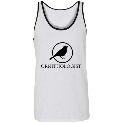 OPG Custom Design # 24. Ornithologist. A person who studies or is an expert on birds. 2 Tone Tank 100% Combed and Ringspun Cotton
