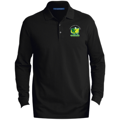 OPG Custom Design #26. Tiger Woods Fan Art. 2019 Master's Champion. Men's EZCotton™ Long Sleeve Polo