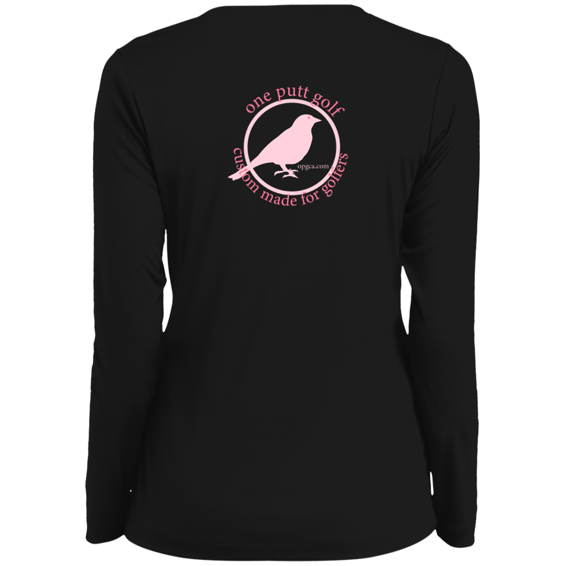 OPG Custom Design # 24. Ornithologist. A person who studies or is an expert on birds. Ladies' Moisture-Wicking Long Sleeve V-Neck Tee