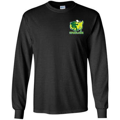 ZZZ#26 OPG Custom Designs. Tiger's Back. Youth 100% Cotton LS T-Shirt