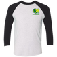 OPG Custom Design #26. Tiger Woods Fan Art. 2019 Master's Champion. Tri-Blend 3/4 Sleeve Raglan T-Shirt