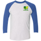 OPG Custom Design #26. Tiger Woods Fan Art. 2019 Master's Champion. Tri-Blend 3/4 Sleeve Raglan T-Shirt