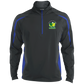 OPG Custom Design #26. Tiger Woods Fan Art. 2019 Master's Champion. Men's Sport Wicking Colorblock 1/2 Zip