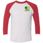 OPG Custom Design #26. Tiger Woods Fan Art. 2019 Master's Champion. Tri-Blend 3/4 Sleeve Raglan T-Shirt