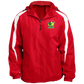 OPG Custom Design #26. Tiger Woods Fan Art. 2019 Master's Champion. Fleece Lined Colorblock Hooded Jacket
