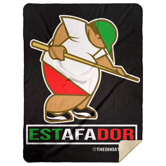 The GHOATS Custom Design. #30 Estafador. (Spanish translation for Male Hustler). Mink Sherpa Blanket 60x80