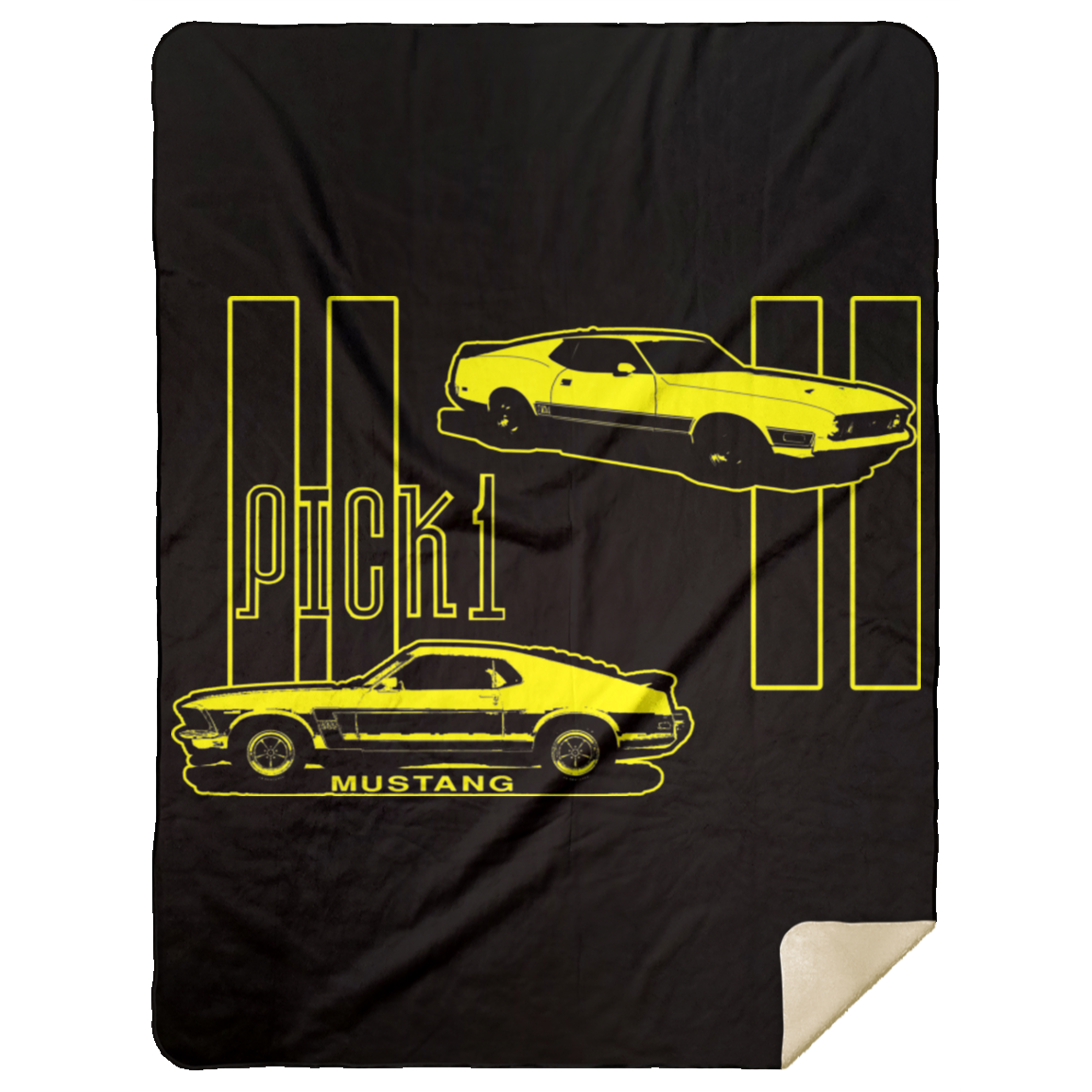 ArtichokeUSA Custom Design. Pick 1 Mustang. Mach 1 Mustang Parody. Cars. Mink Sherpa Blanket 60x80