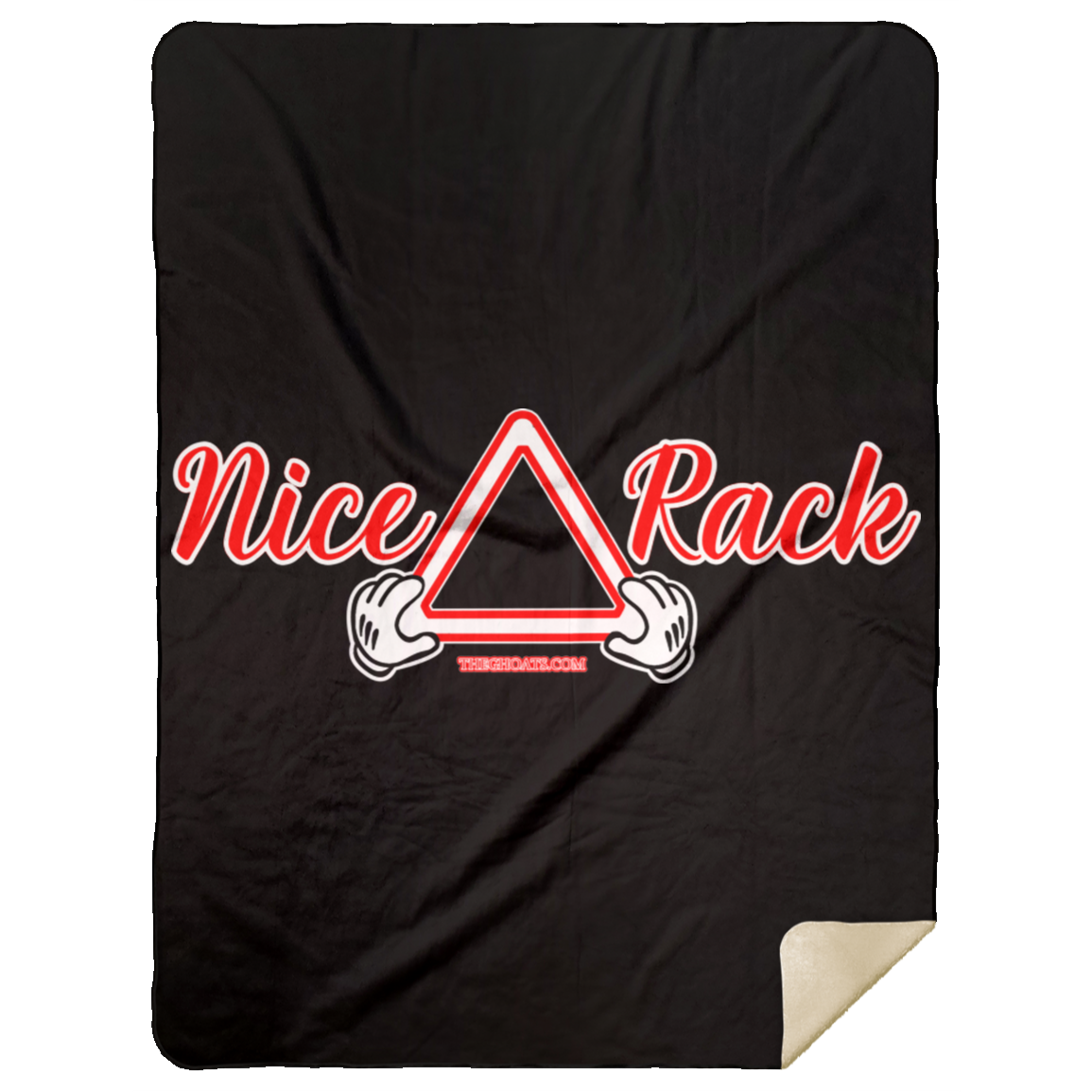 The GHOATS Custom Design. #20 Nice Rack. Mink Sherpa Blanket 60x80