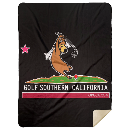 OPG Custom Design #15. Golf California Part 2 Fan Art. Premium Mink Sherpa Blanket 60x80