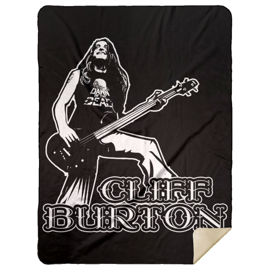 ArtichokeUSA Custom Design. Cliff Burton Tribute. Mink Sherpa Blanket 60x80