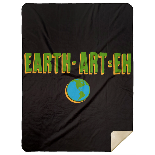 ArtichokeUSA Custom Design. EARTH-ART=EH. Mink Sherpa Blanket 60x80