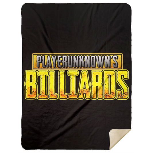 The GHOATS Custom Design. #27 PlayerUnknown's Billiards. PUBG Parody. Mink Sherpa Blanket 60x80