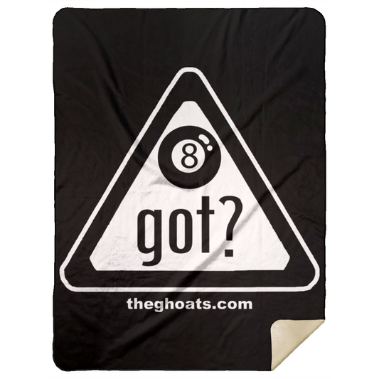 The GHOATS Custom Design. #40 Got Game? / Guess Not. Mink Sherpa Blanket 60x80