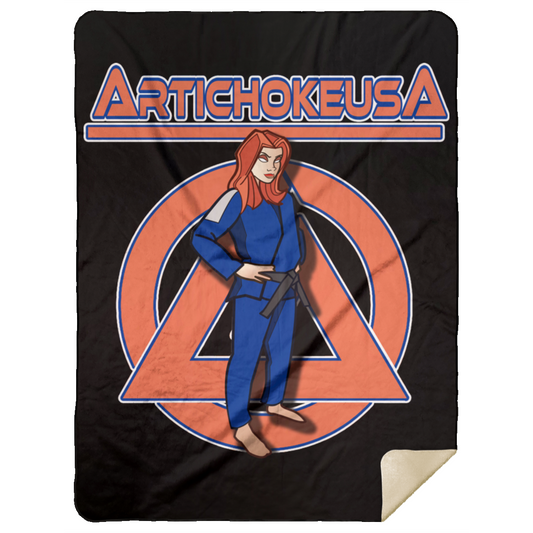 ArtichokeUSA Character and Font design. Let's Create Your Own Team Design Today. Amber. Premium Mink Sherpa Blanket 60x80