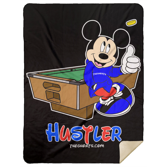 The GHOATS Custom Design. #18 Hustler Fan Art. Mink Sherpa Blanket 60x80