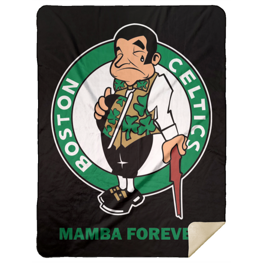 ArtichokeUSA Custom Design. RIP Kobe. Mamba Forever. Celtics / Lakers Fan Art Tribute. Premium Mink Sherpa Blanket 60x80