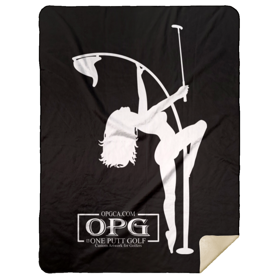 OPG Custom Design #10. Flag Pole Dancer. Premium Mink Sherpa Blanket 60x80