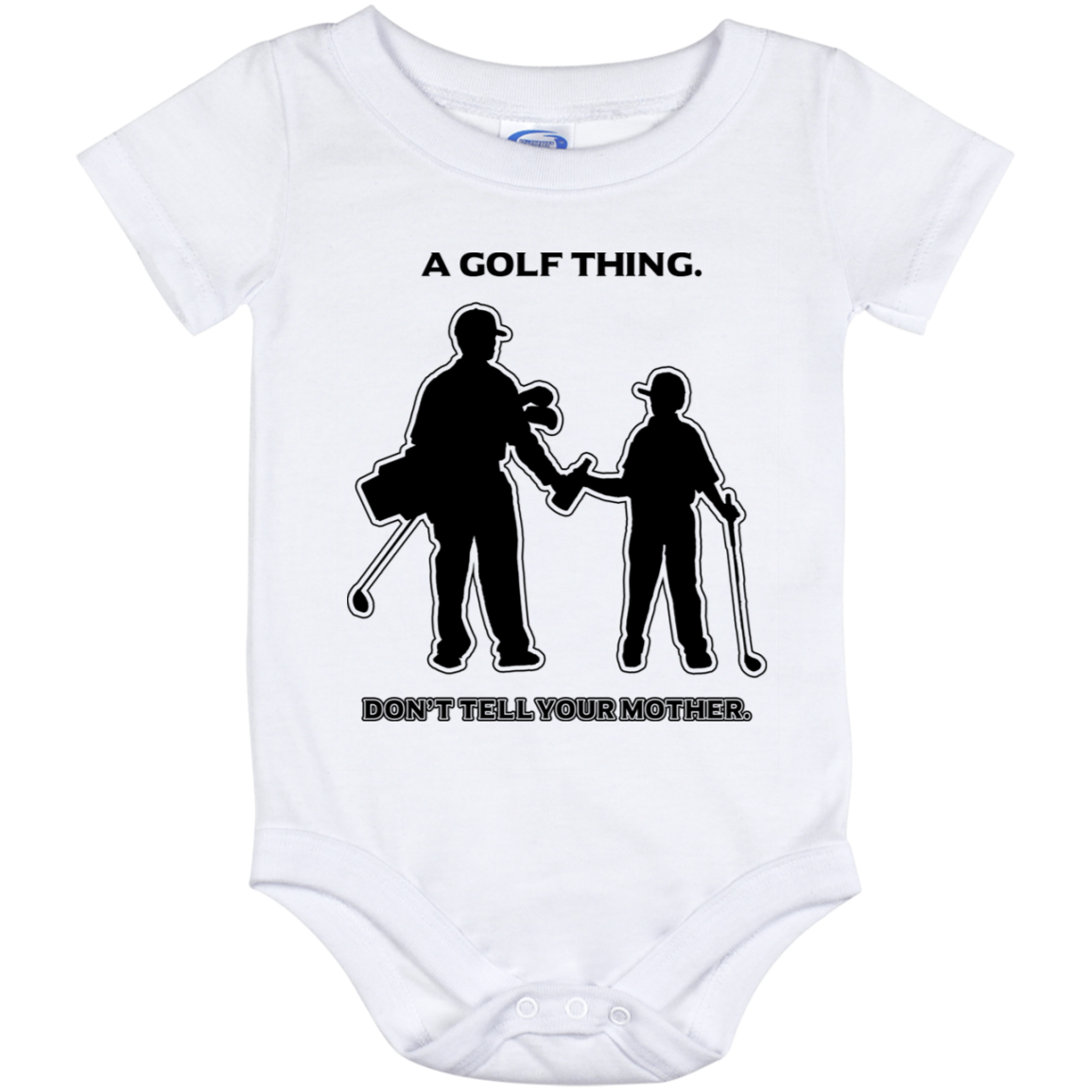 OPG Custom Design #7. Father and Son's First Beer. Don't Tell Your Mother. Baby Onesie 12 Month