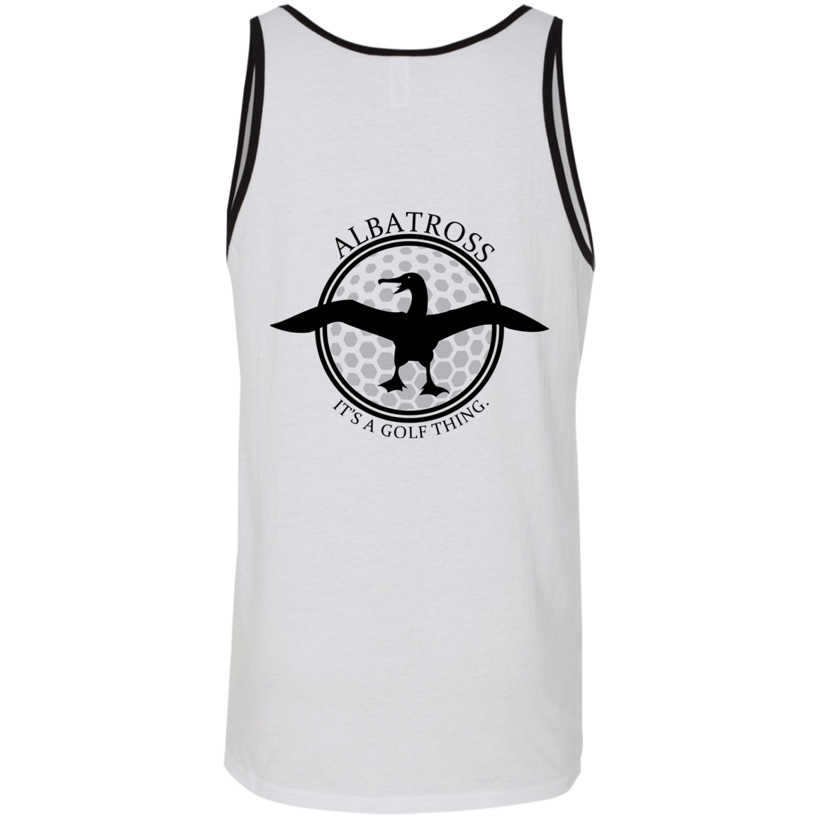 OPG Custom Artwork #1. Albatross. It's a golf thing. 2 Tone Tank 100% Combed and Ringspun Cotton