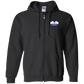 OPG Custom Design #3. Blue Tees Blues Brothers Fan Art. Zip Up Hooded Sweatshirt