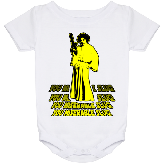 ArtichokeUSA Custom Design. You Miserable Slug. Carrie Fisher Tribute. Star Wars / Blues Brothers Fan Art. Parody. Baby Onesie 24 Month