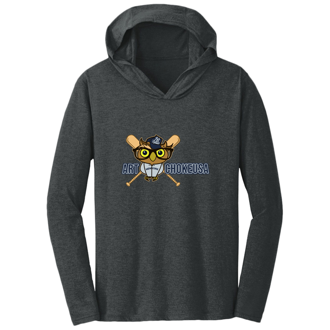 ArtichokeUSA Character and Font design. New York Owl. NY Yankees Fan Art. Let's Create Your Own Team Design Today. Triblend T-Shirt Hoodie