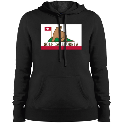 OPG Custom Design #14. Golf California. California State Flag. Ladies' Pullover Hooded Sweatshirt