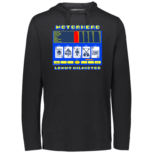 ArtichokeUSA Custom Design. Motorhead's Lemmy Kilmister's Favorite Video Poker Machine. Rock in Peace! Eco Triblend T-Shirt Hoodie