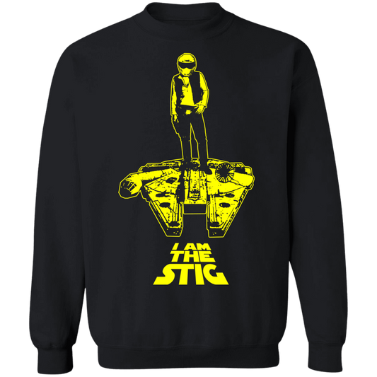 ArtichokeUSA Custom Design. I am the Stig. Han Solo / The Stig Fan Art. Crewneck Pullover Sweatshirt