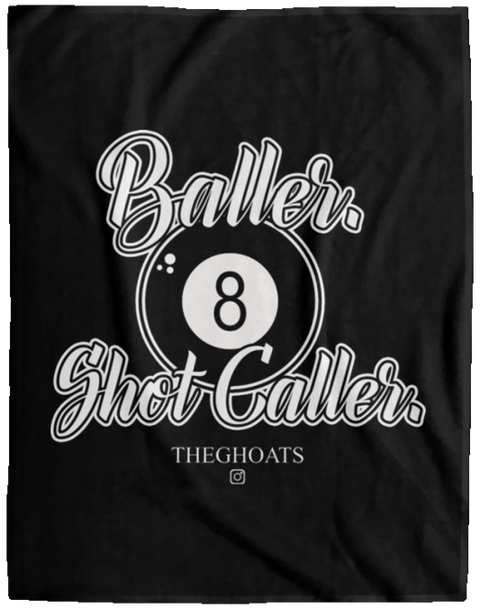 The GHOATS Custom Design #2. Baller. Shot Caller. Fleece Blanket - 60x80