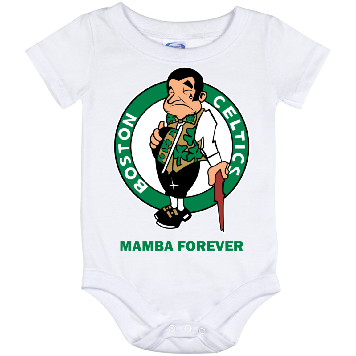 ArtichokeUSA Custom Design. RIP Kobe. Mamba Forever. Celtics / Lakers Fan Art Tribute. Baby Onesie 12 Month