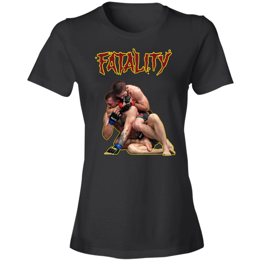 Artichoke Fight Gear Custom Design #11. Fatality. Mortal Kombat Parody. MMA. Ladies' 100% combed ringspun cotton