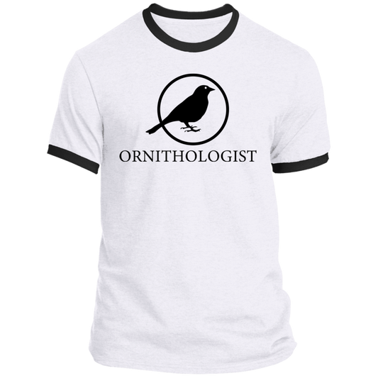 OPG Custom Design # 24. Ornithologist. A person who studies or is an expert on birds. Ringer Tee