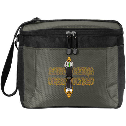 ArtichokeUSA Custom Design. Façade: (Noun) A false appearance that makes someone or something seem more pleasant or better than they really are. 12-Pack Cooler