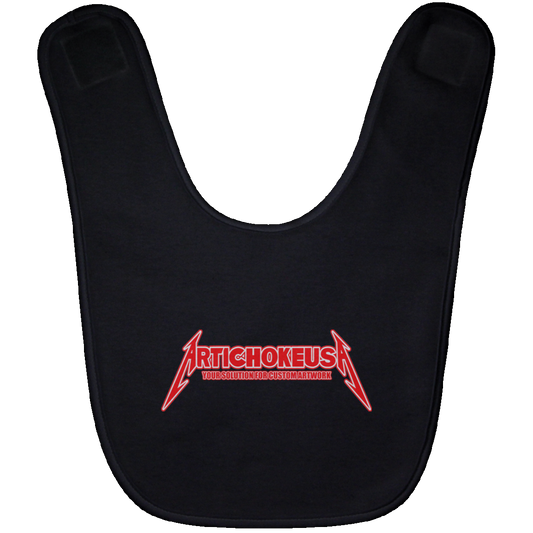 ArtichokeUSA Custom Design. Metallica Style Logo. Let's Make One For Your Project. Baby Bib
