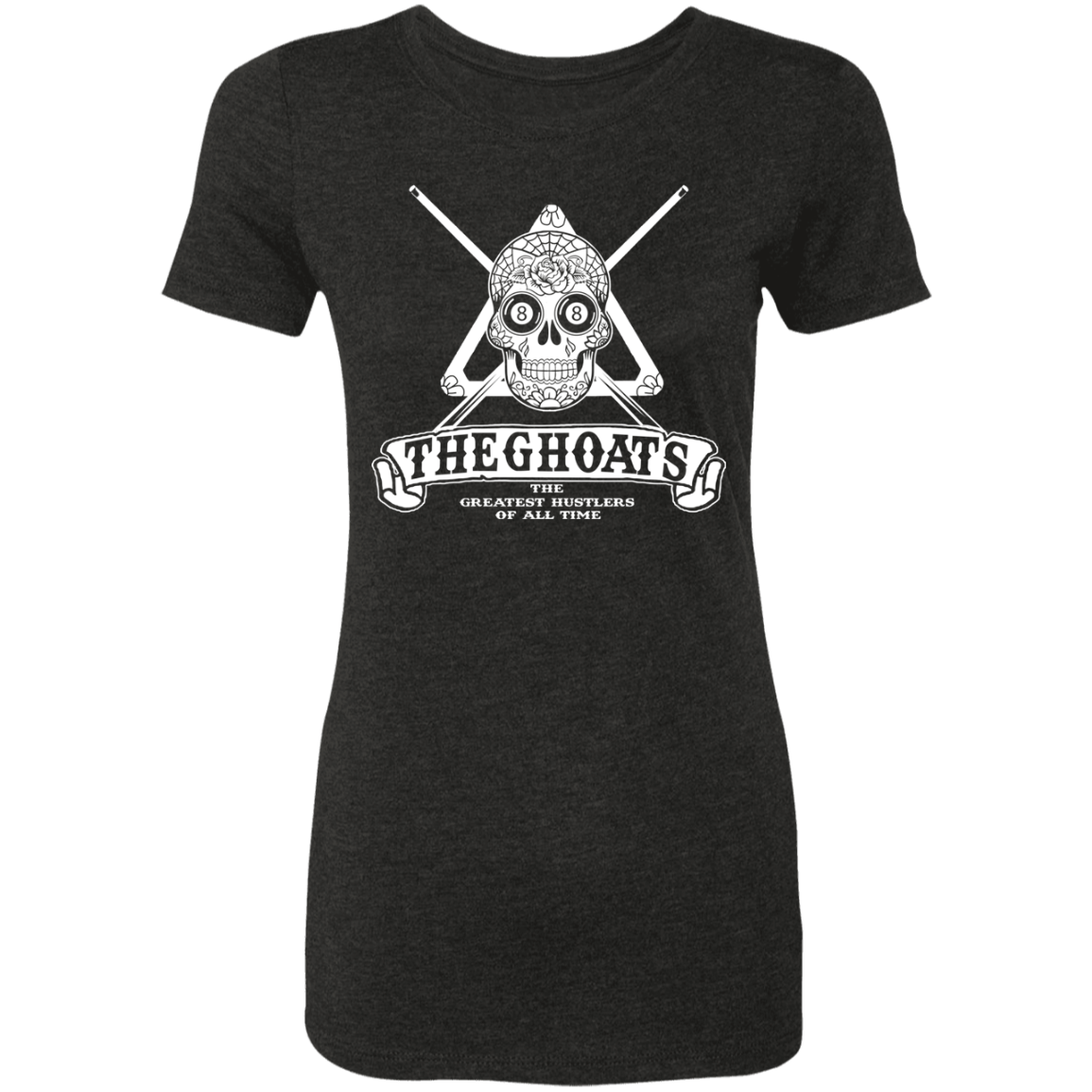 The GHOATS Custom Design #37. Sugar Skull Pool Theme. Ladies' Triblend T-Shirt