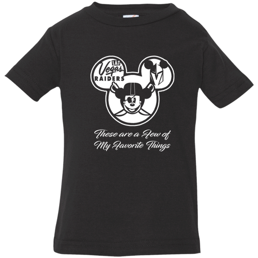 ArtichokeUSA Custom Design. Las Vegas Raiders & Mickey Mouse Mash Up. Fan Art. Parody. Infant Jersey T-Shirt
