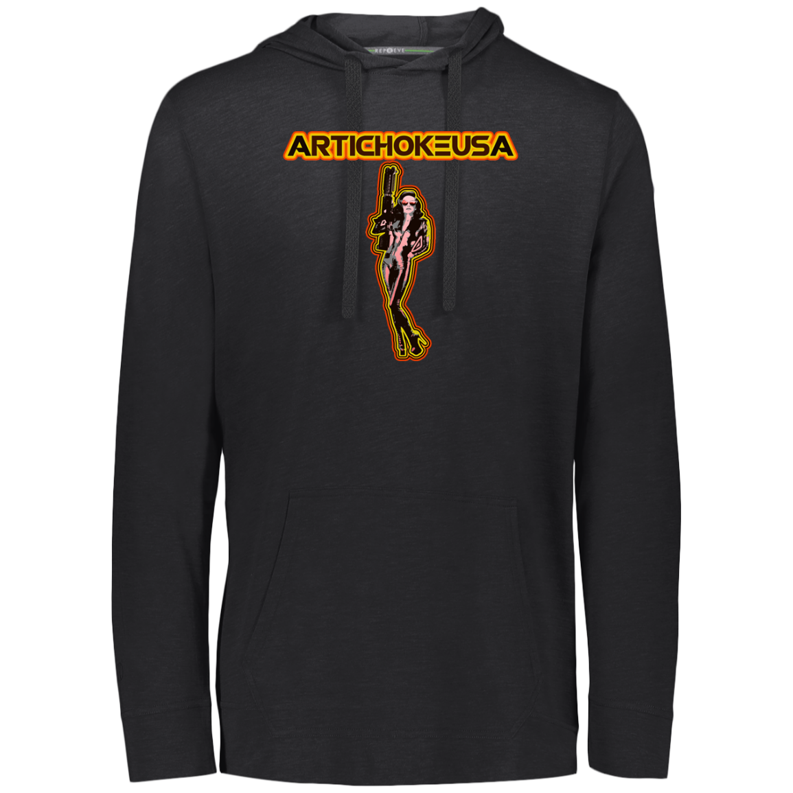 ArtichokeUSA Character and Font design. Let's Create Your Own Team Design Today. Mary Boom Boom. Eco Triblend T-Shirt Hoodie