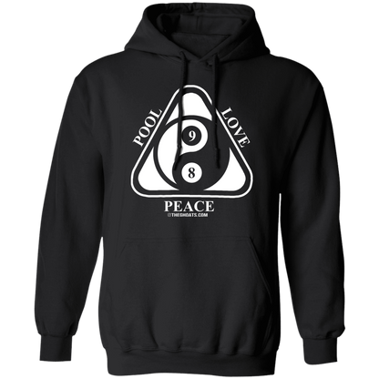 The GHOATS Custom Design #9. Ying Yang. Pool Love Peace. Basic Pullover Hoodie