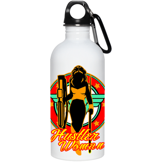 The GHOATS custom design #15. Hustler Woman. Wonder Woman Parody. Pool/Billiards.  20 oz. Stainless Steel Water Bottle